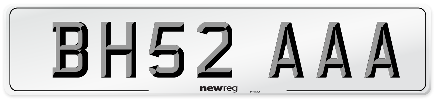 BH52 AAA Number Plate from New Reg